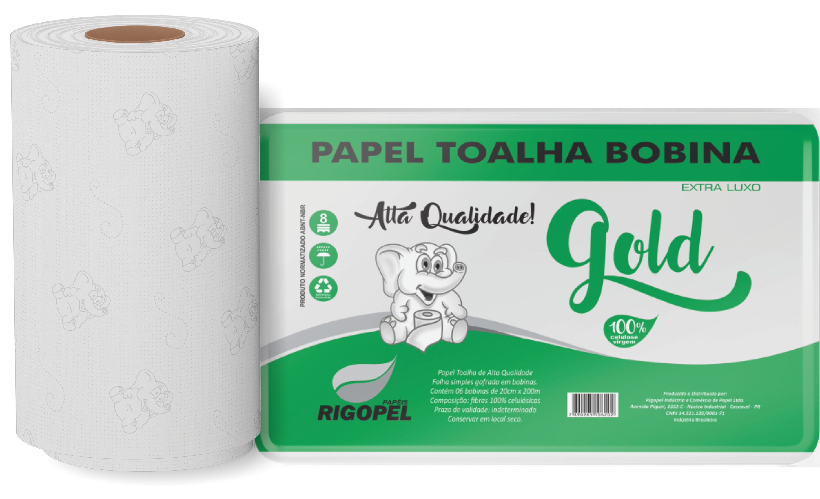 Papéis Rigopel Produzindo com sustentabilidade Papel Bobina Gold